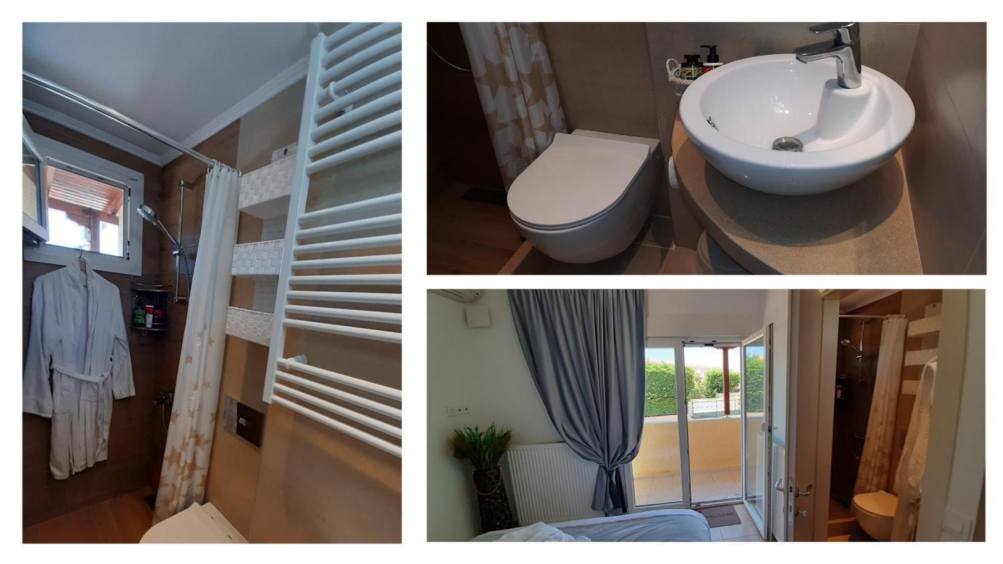 Дом отдыха Blue Pastel-cliffside Villa, Shared Pool, Wild Sandy Nearby Неа-Потидеа